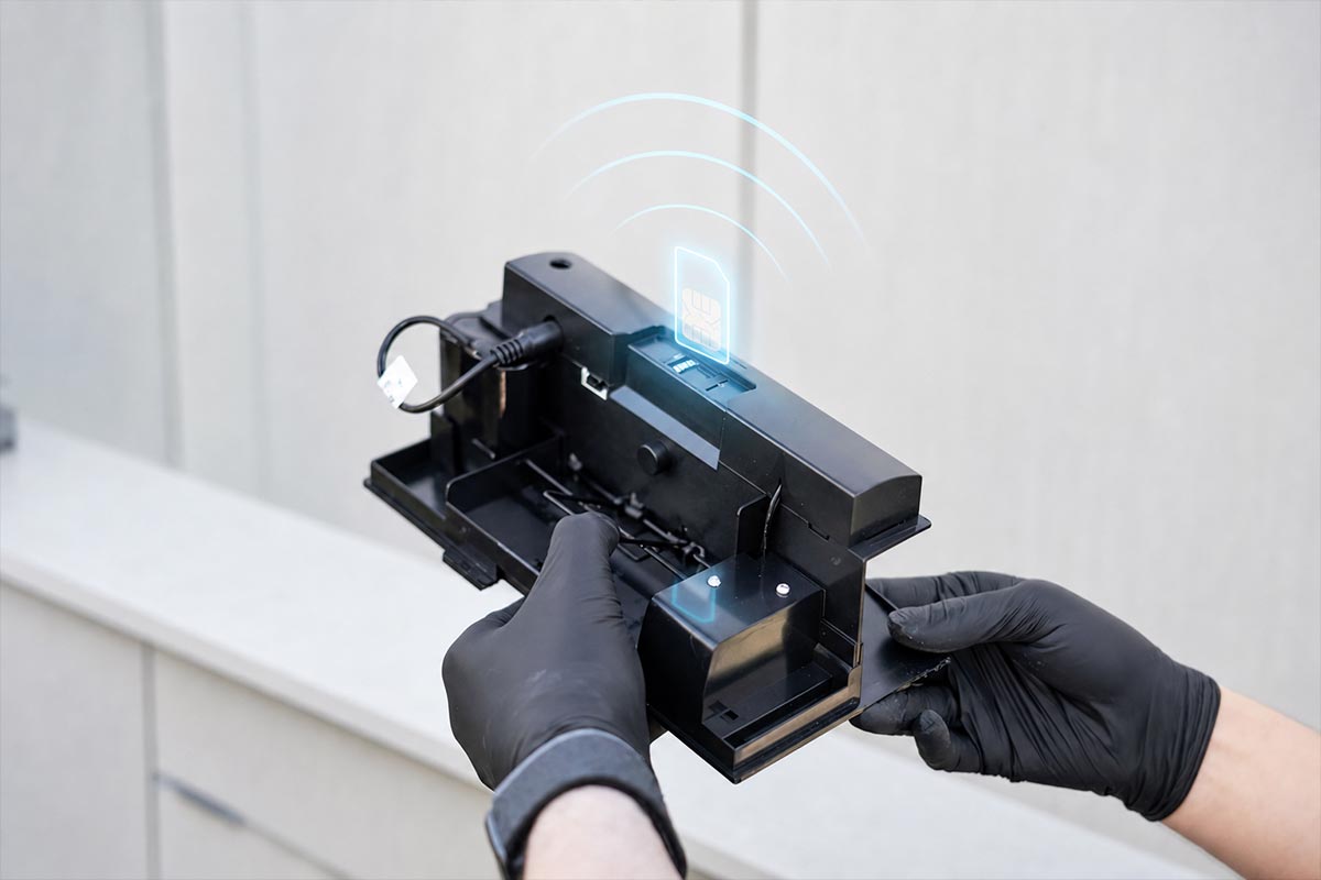 Futura TubeTrap mit eigener SIM-Karte für die direkte Mobilfunkverbindung
